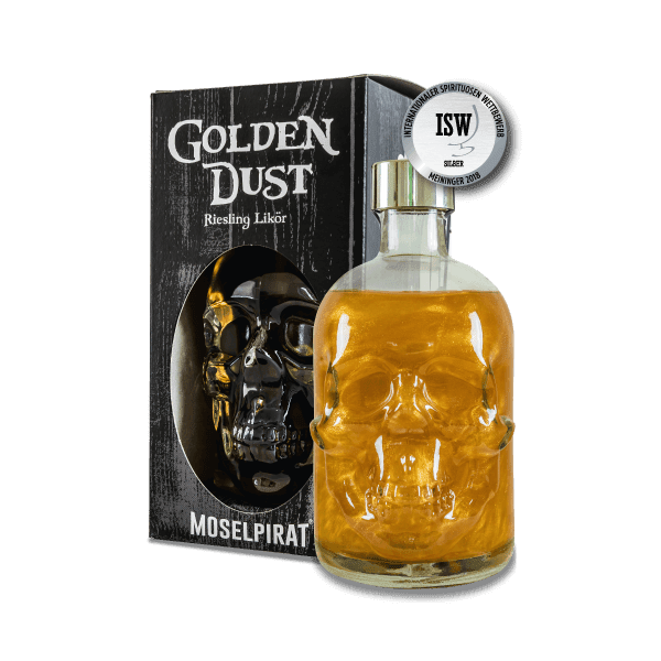 Laden Sie das Bild in Galerie -Viewer, Piraten Truhe Golden Dust Riesling Likör Artikelbild 2