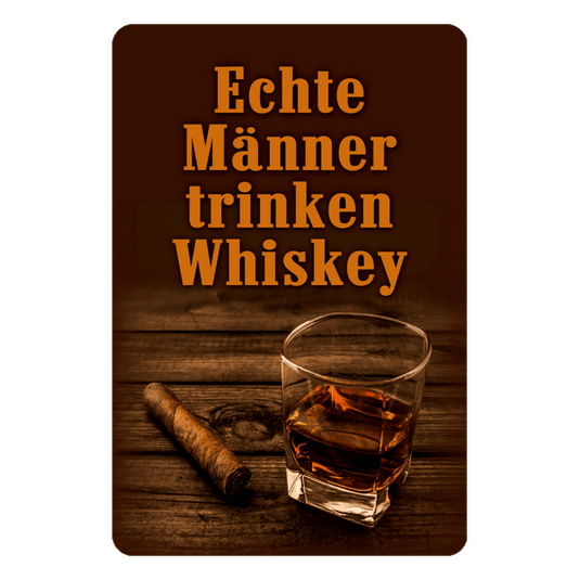 Blechschild "Echte Männer trinken Whisky" Artikelbild 1