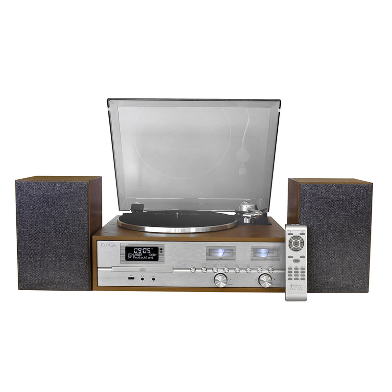 Laden Sie das Bild in Galerie -Viewer, Retro HiFi Anlage mit Plattenspieler