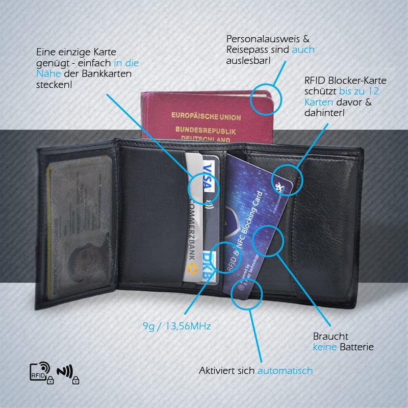 Laden Sie das Bild in Galerie -Viewer, RFID NFC Blocker Karte (Doppelpack) Artikelbild 2
