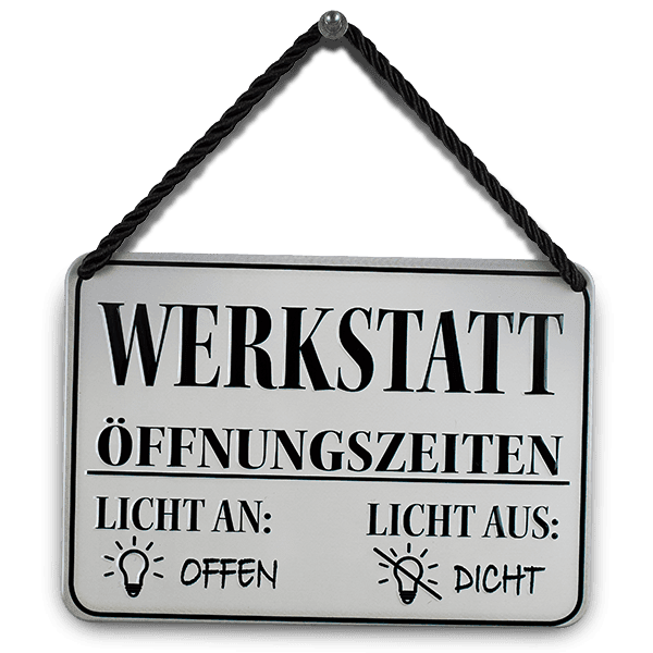 Laden Sie das Bild in Galerie -Viewer, Hängeschild "Werkstatt" Artikelbild 1