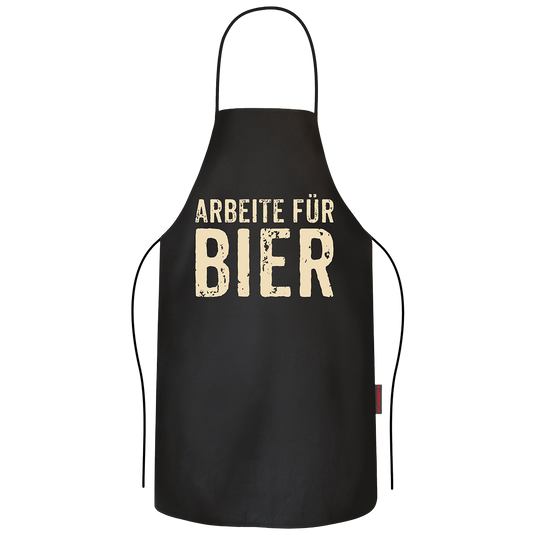 Grill- und Kochschürze "Arbeite für Bier"