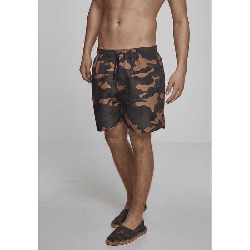 Laden Sie das Bild in Galerie -Viewer, Camo Badeshorts von Urban Classics Artikelbild 1