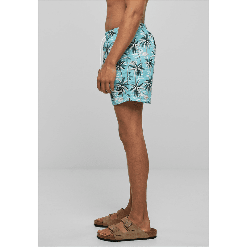 Laden Sie das Bild in Galerie -Viewer, Badeshorts "Flamingos&Palmen" von Urban Classics Artikelbild 2