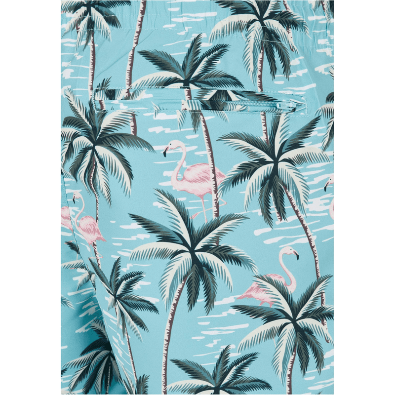 Laden Sie das Bild in Galerie -Viewer, Badeshorts "Flamingos&Palmen" von Urban Classics Artikelbild 10