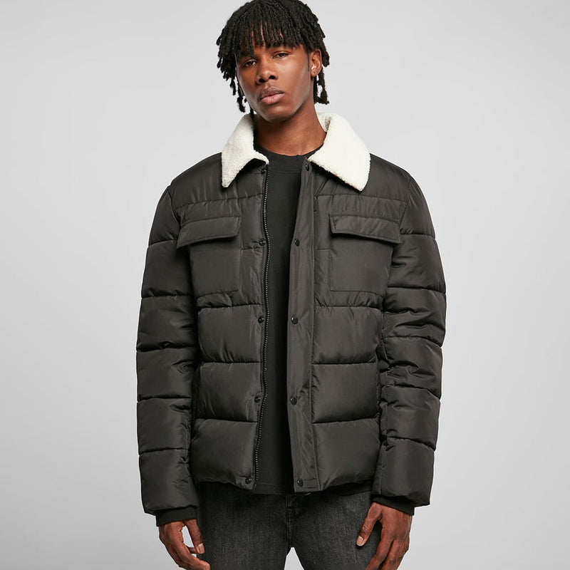 Laden Sie das Bild in Galerie -Viewer, Steppjacke mit Sherpa Kragen Artikelbild 6