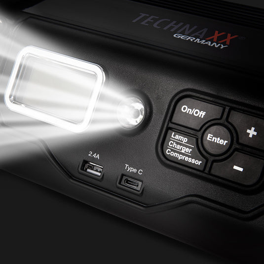 Batterieladegerät mit Kompressor