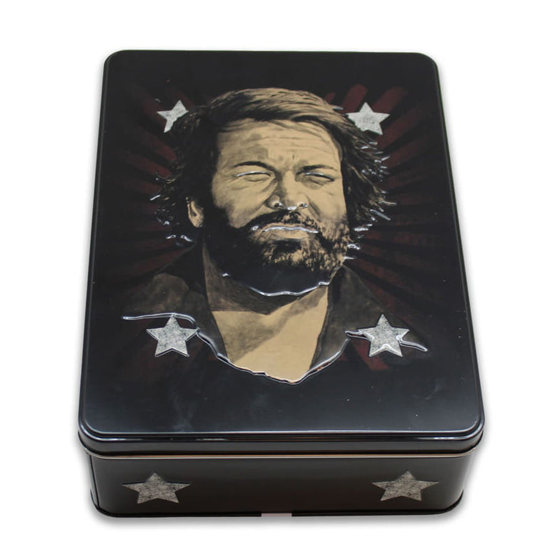 Laden Sie das Bild in Galerie -Viewer, Bud Spencer flache Blechdose &quot;The Legend&quot; Artikelbild 2
