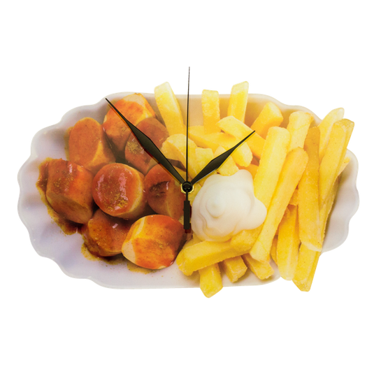 Wanduhr "Currywurst mit Pommes" Artikelbild 1