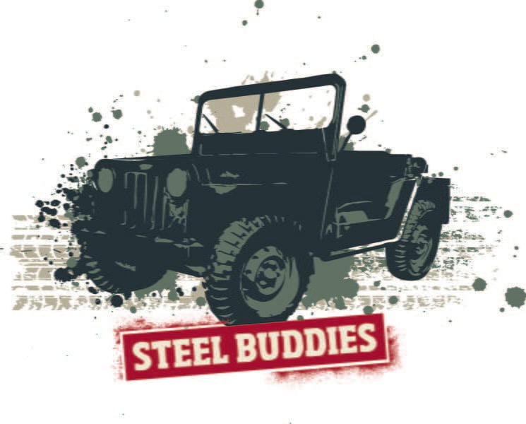 Laden Sie das Bild in Galerie -Viewer, Steel Buddies T-Shirt "Jeep" Artikelbild 2