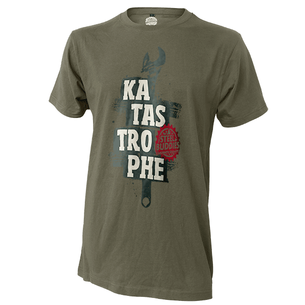 Laden Sie das Bild in Galerie -Viewer, Steel Buddies T-Shirt "Katastrophe" Artikelbild 1