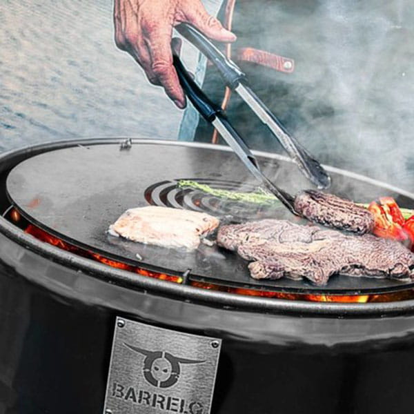 Laden Sie das Bild in Galerie -Viewer, Grilltonne Big mit Teppanyaki Platte Artikelbild 2