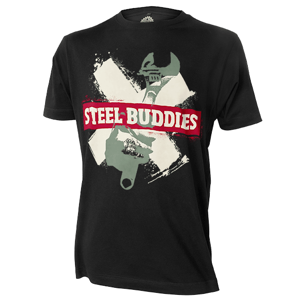Laden Sie das Bild in Galerie -Viewer, Steel Buddies T-Shirt "Logo" Artikelbild 1
