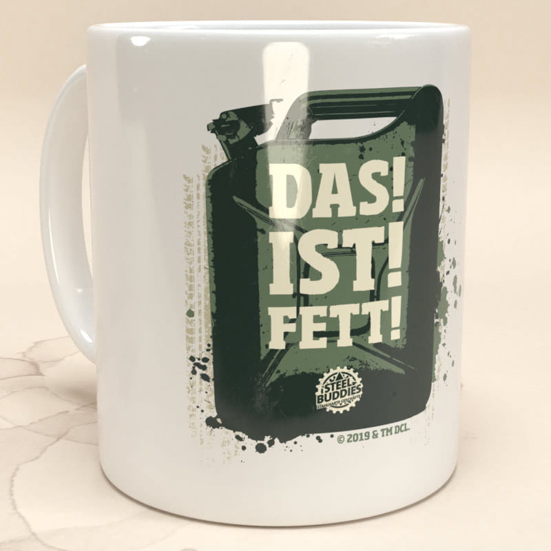 Laden Sie das Bild in Galerie -Viewer, Steel Buddies Tasse &quot;Das ist Fett!&quot; Artikelbild 1
