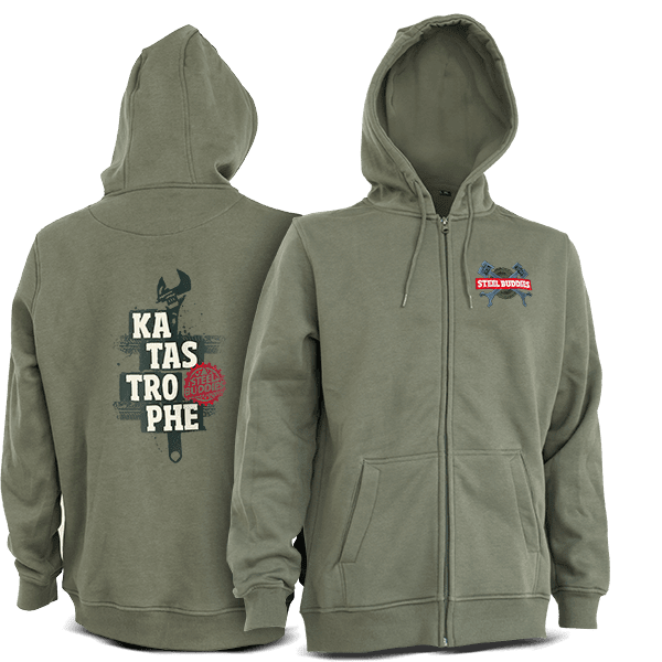 Laden Sie das Bild in Galerie -Viewer, Steel Buddies Reißverschluss Hoody "Katastrophe" Artikelbild 1
