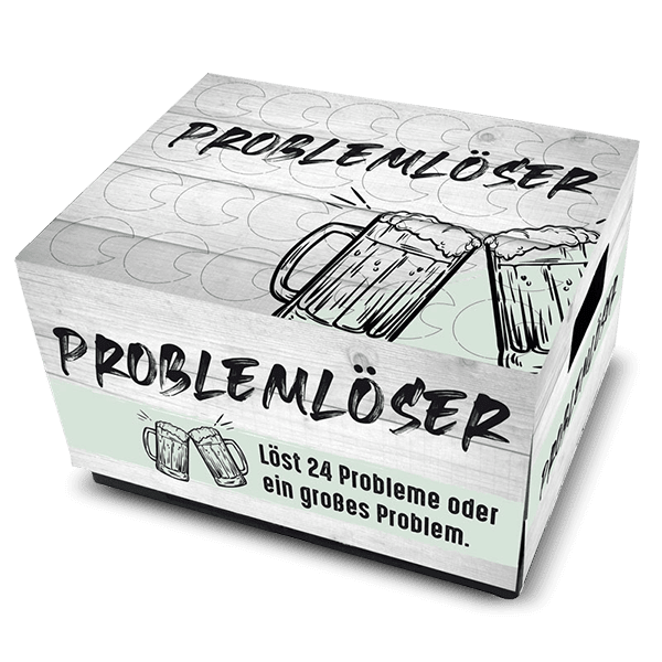 bierkasten aufbewahrung Bierkasten-Geschenkverpackung "Problemlöser" – DMAX Shop