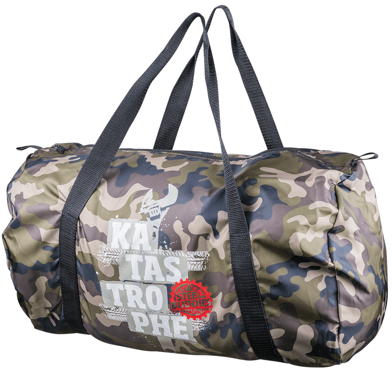 Laden Sie das Bild in Galerie -Viewer, Steel Buddies faltbarer Barrel Bag "Katastrophe" Artikelbild 1