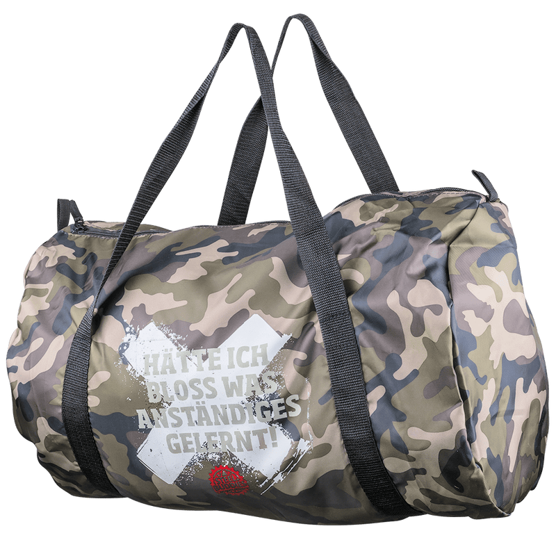 Laden Sie das Bild in Galerie -Viewer, Steel Buddies faltbarer Barrel Bag "Gelernt" Artikelbild 1