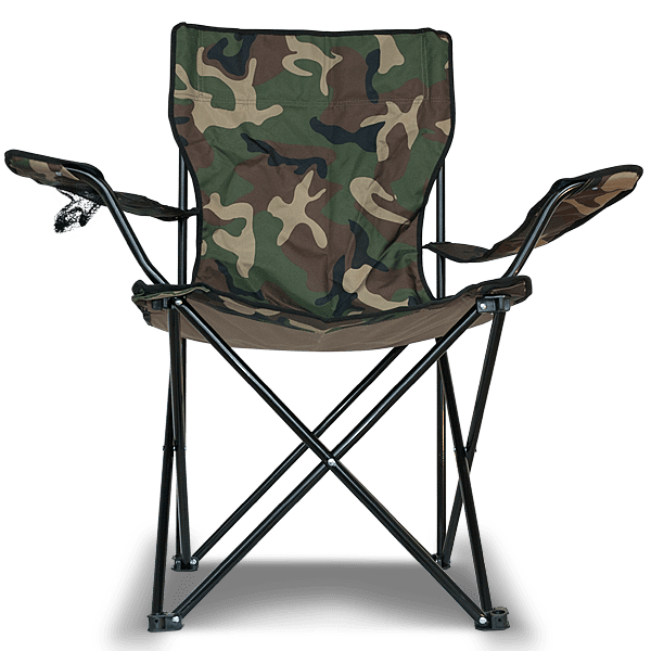 Laden Sie das Bild in Galerie -Viewer, Campingstuhl "Camouflage" mit Getränkehalter Artikelbild 1