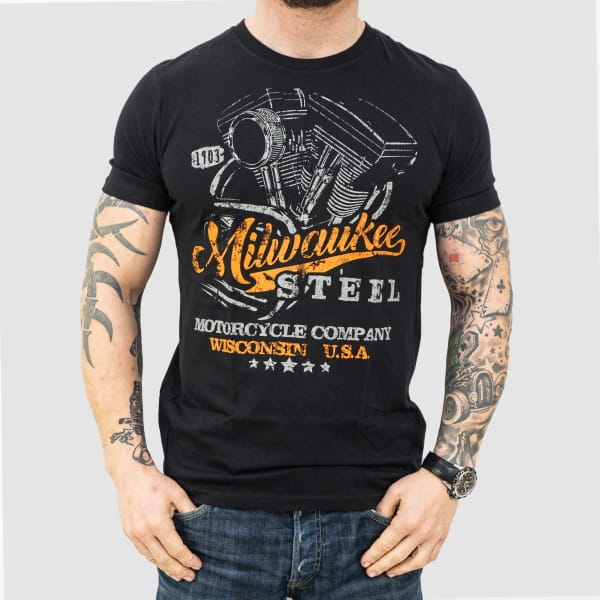 Laden Sie das Bild in Galerie -Viewer, T-Shirt "Milwaukee Steel" Artikelbild 1