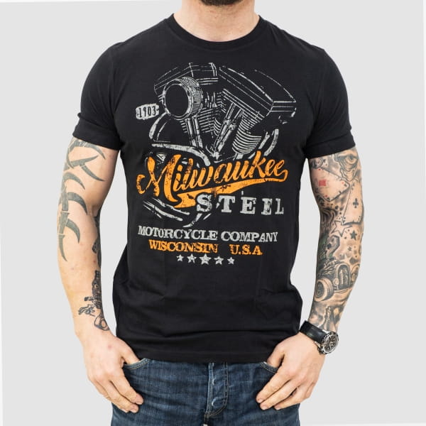 Laden Sie das Bild in Galerie -Viewer, T-Shirt &quot;Milwaukee Steel&quot; Artikelbild 1
