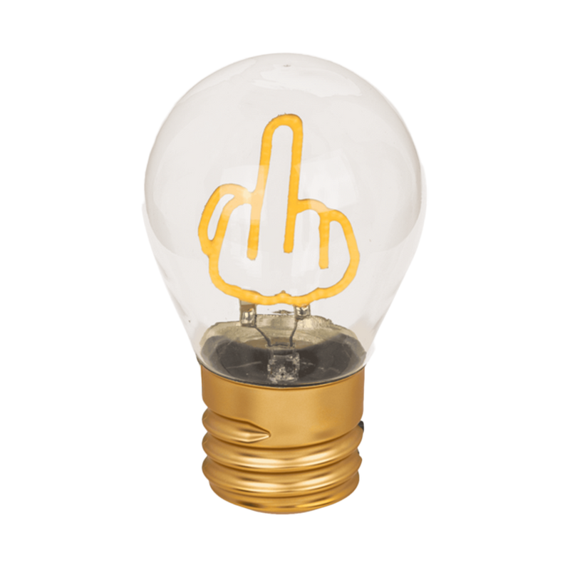 Laden Sie das Bild in Galerie -Viewer, LED-Glühleuchte "Mittelfinger"