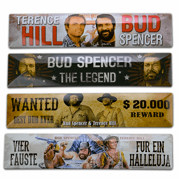 Laden Sie das Bild in Galerie -Viewer, Bud Spencer 4er Set Magnete Artikelbild 1