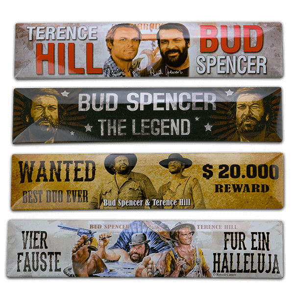 Laden Sie das Bild in Galerie -Viewer, Bud Spencer 4er Set Magnete Artikelbild 1
