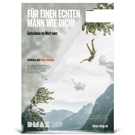 Hochwertige Gutschein-Karte "Für einen echten Mann" Artikelbild 1