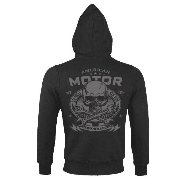 Laden Sie das Bild in Galerie -Viewer, Gefütterter Reißverschluss-Hoody "American Motor“ Artikelbild 2