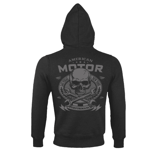 Laden Sie das Bild in Galerie -Viewer, Gefütterter Reißverschluss-Hoody &quot;American Motor“ Artikelbild 2
