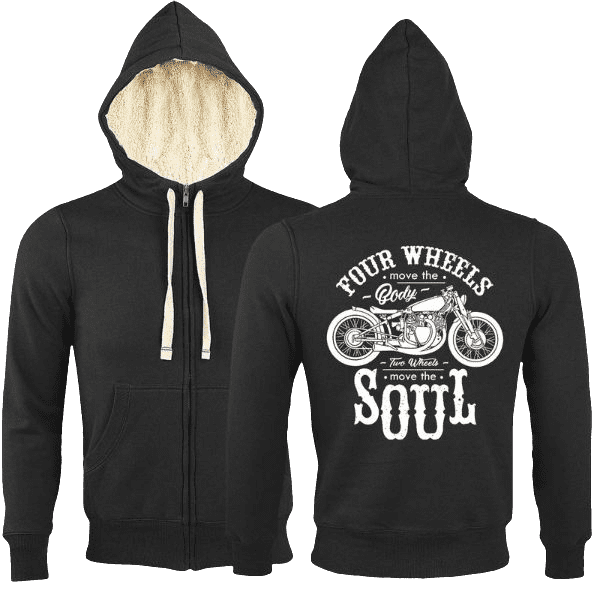 Laden Sie das Bild in Galerie -Viewer, Gefütterter Reißverschluss-Hoody &quot;Move Your Soul&quot; Artikelbild 1
