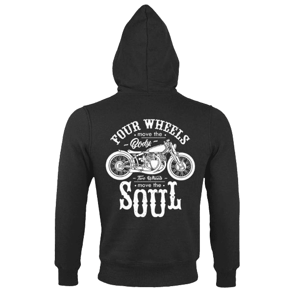 Laden Sie das Bild in Galerie -Viewer, Gefütterter Reißverschluss-Hoody "Move Your Soul" Artikelbild 2