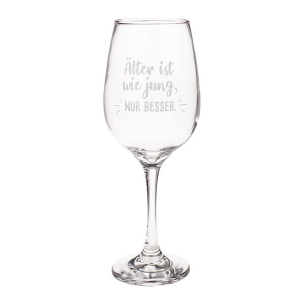 Laden Sie das Bild in Galerie -Viewer, Weinglas "Älter ist wie jung, nur besser" Artikelbild 2