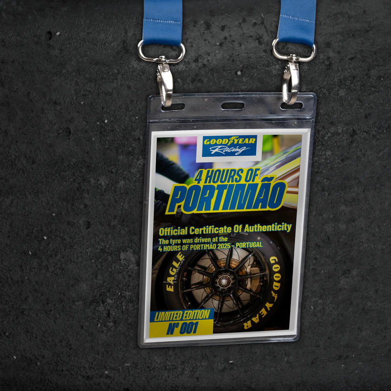 Laden Sie das Bild in Galerie -Viewer, Goodyear Eagle Reifen Tisch „ELMS Portimao 2025“