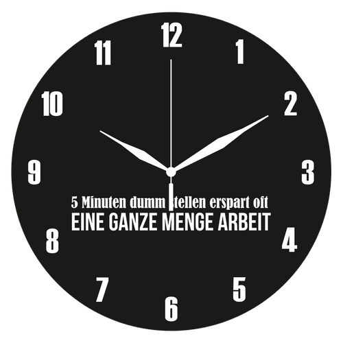 Wanduhr „Dumm stellen“ Artikelbild 1