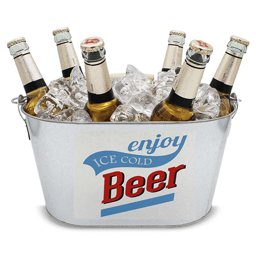 Metalleimer Bierkühler mit Flaschenöffner Artikelbild 1