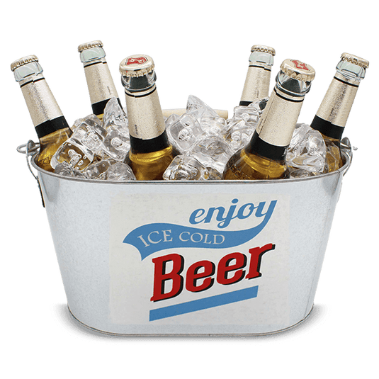 Metalleimer Bierkühler mit Flaschenöffner Artikelbild 1