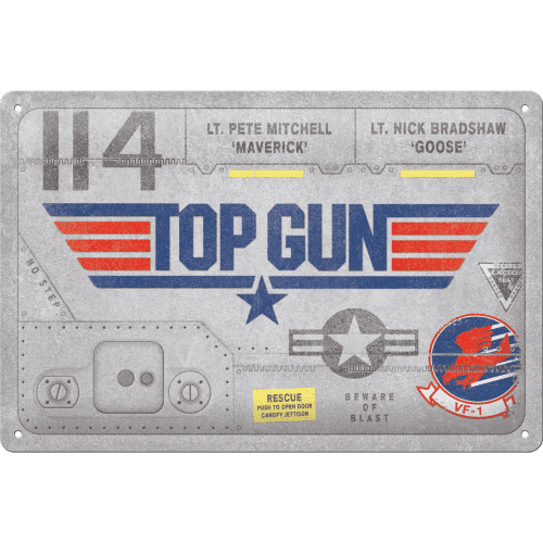 Top Gun Blechschild "Aircraft Metal" Artikelbild 1