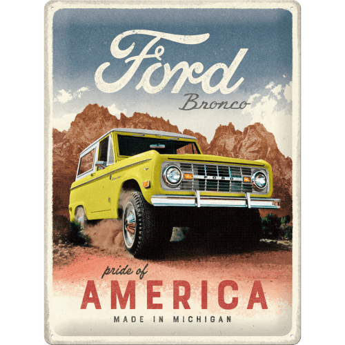 Blechschild "Ford - Bronco Pride of America" Artikelbild 1