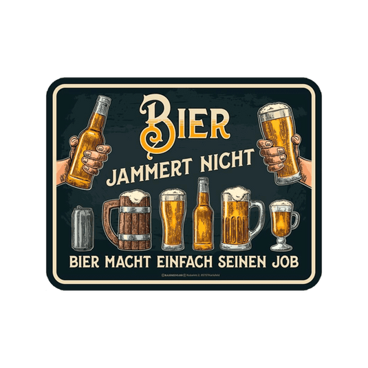 Magnetschild "Bier jammert nicht" Artikelbild 1