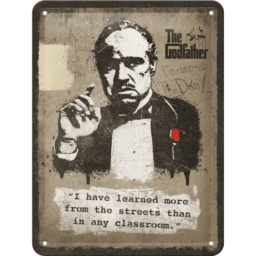 Der Pate Blechschild "Learn from the streets" Artikelbild 1