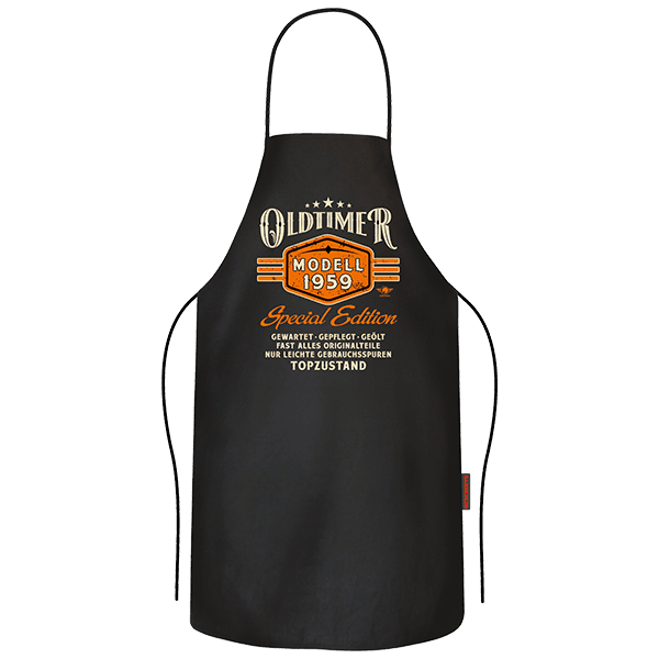 Laden Sie das Bild in Galerie -Viewer, Grill- und Kochschürze "Oldtimer Modell 60" Artikelbild 1
