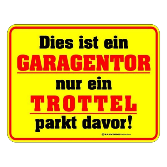 Blechschild "Garagentor" Artikelbild 1