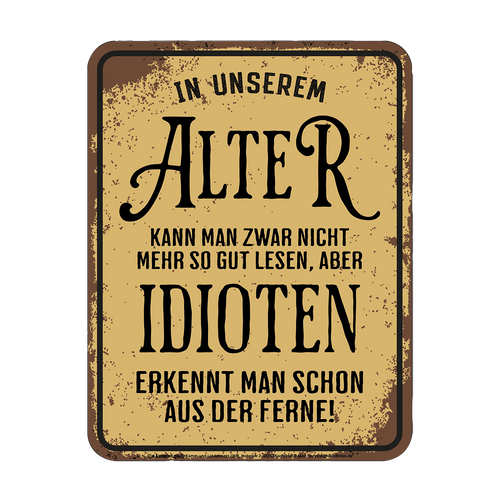 Blechschild 