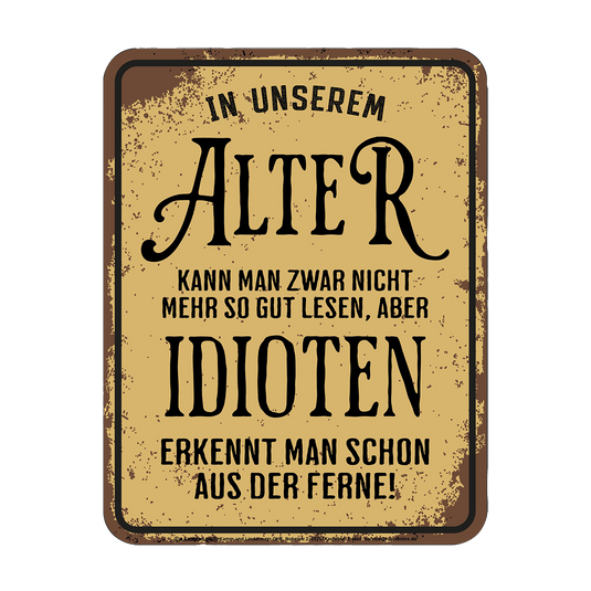 Blechschild 
