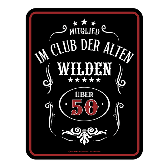 Blechschild "Über 50" Artikelbild 1