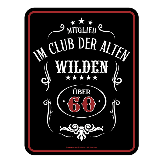 Blechschild "Über 60" Artikelbild 1