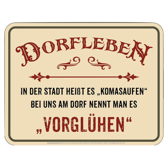 Blechschild 