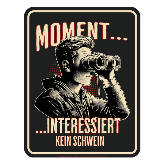 Blechschild "Kein Schwein"